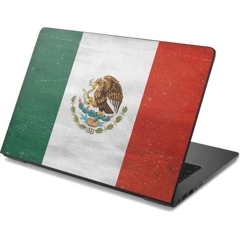 Mexico Flag Distressed Dell Chromebook Skin
